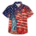 thumbnail image 4 of Staki 250 Anniversary USA Shirt Girl American Flag Shirt for Girls: 4th July Graphic T-Shirts Patriotic USA Flag Star Stripes Tees Hawaiian Button Down Tops 4T 5T 454T(Light Purple,4-5 Years), 4 of 4
