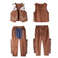 thumbnail image 4 of ANINEO Western Cowboy Character Clothes Performance Clothes Jacket Pants Suit Birthday Party Christmas Halloween Dress Up Clothing for Child, 4 of 5