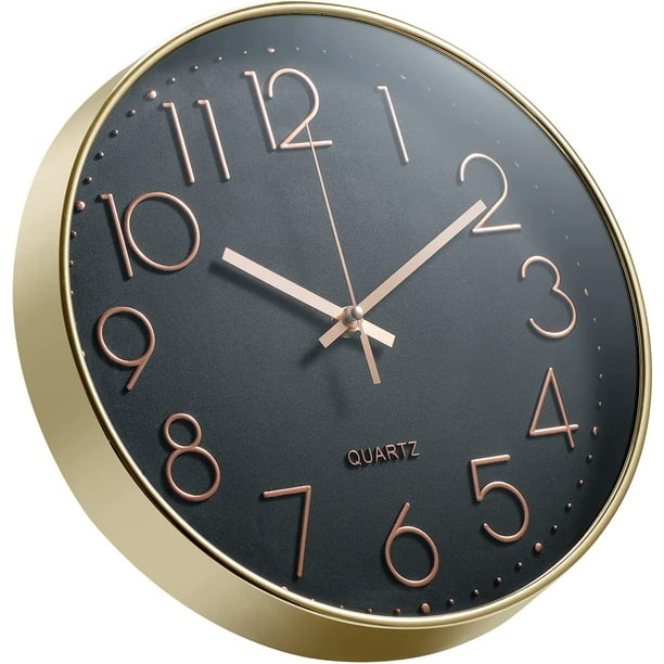 Quiet Silent Quartz Analog Wall Clock 30Cm No Ticking Walmart