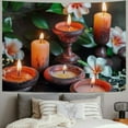 thumbnail image 2 of Orinice Candles and Flowers Tapestry Wall Hanging Unique Style Graphic Tapestries for Home Wall Decor Living Room Bedroom Apartment Farmhouse Dorm 40x30inch, 2 of 6