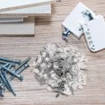 thumbnail image 4 of CRILSTYLEO 100Pcs Cabinet Laminate Support Screws Metal Self Tapping Shelf Bracket Nails Plated Silver, 4 of 6