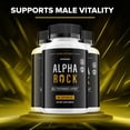 thumbnail image 2 of Alpha Rock for Men Capsules – Advanced Formula Natural Supplement Pills for Active Lifestyle, 5 Pack, 300 Capsules, 2 of 6
