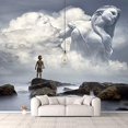 thumbnail image 2 of IDEA4WALL 4pcs Fantasy View Mysterious Place Peel and Stick Wallpaper Removable Wall Murals Large Wall Stickers for Home Decoration, 66"x24", 2 of 4
