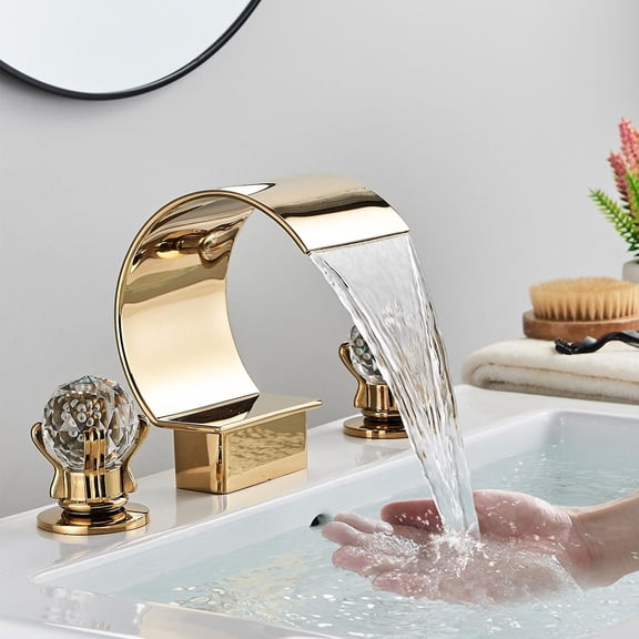 Zovajonia Brass Chrome 8in Sink Faucet