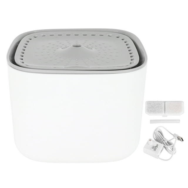 Fuente de agua para mascotas, dispensador de agua automático desmontable para evitar resbalones, filtrado circulante, para gatos y perros, 3L