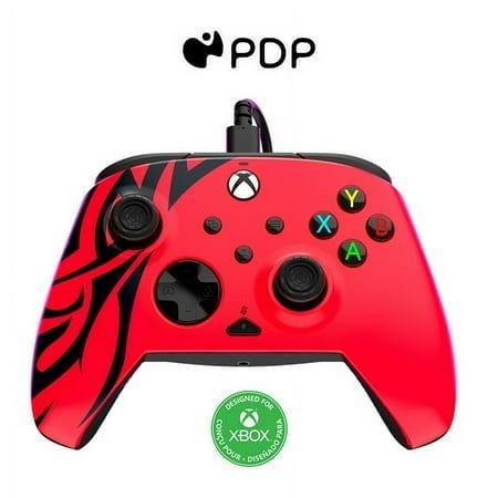 REST0RED PDP REMATCH Advanced Wired Controller: Spirit Red For Xbox Series X|S, Xbox One, & Windows 10/11 PC Refurbished