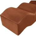 thumbnail image 4 of Meridian Furniture Wave Cognac Velvet Bench, 4 of 13