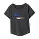 thumbnail image 4 of Camiseta para mujer, trajes de verano, ropa, camisa con cuello redondo para regalo de vacaciones para mujer S, 4 of 7