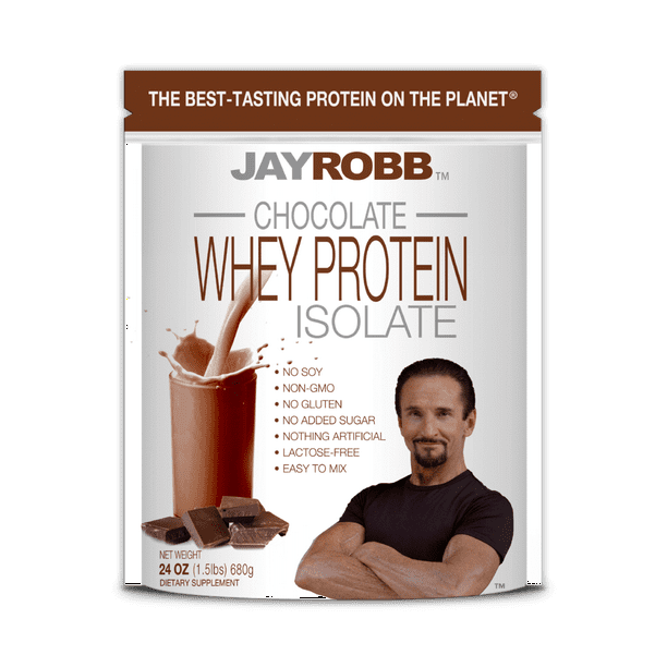 Jay Robb Whey Protein Isolate Powder Chocolate 1.5 lbs. Walmart