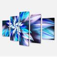 thumbnail image 2 of Dancing Light Blue Flower Petals - Floral Canvas Art Print, 2 of 3