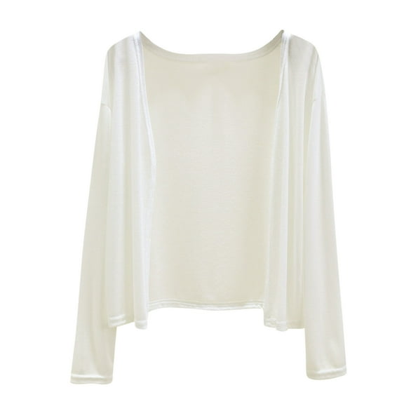 Ltctricy Sun Shirts for Women Summer Long Sleeve Open Front Casual Loose Lightweight Cardigans Soft Comfy Shrugs