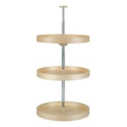 HD RSLD.4BW.063.1836.1 3 Shelf Full Circle Banded Wood Lazy Susan Set, 18 in. by HD