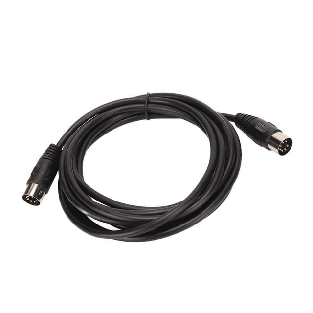 Cable de 7 Pines Din, Señal Transparente de 9.8 Pies Con Tapón de Cable de Conexión Grande y Reproducir Material de Pvc de Hombre A Hombre para La Computeradora