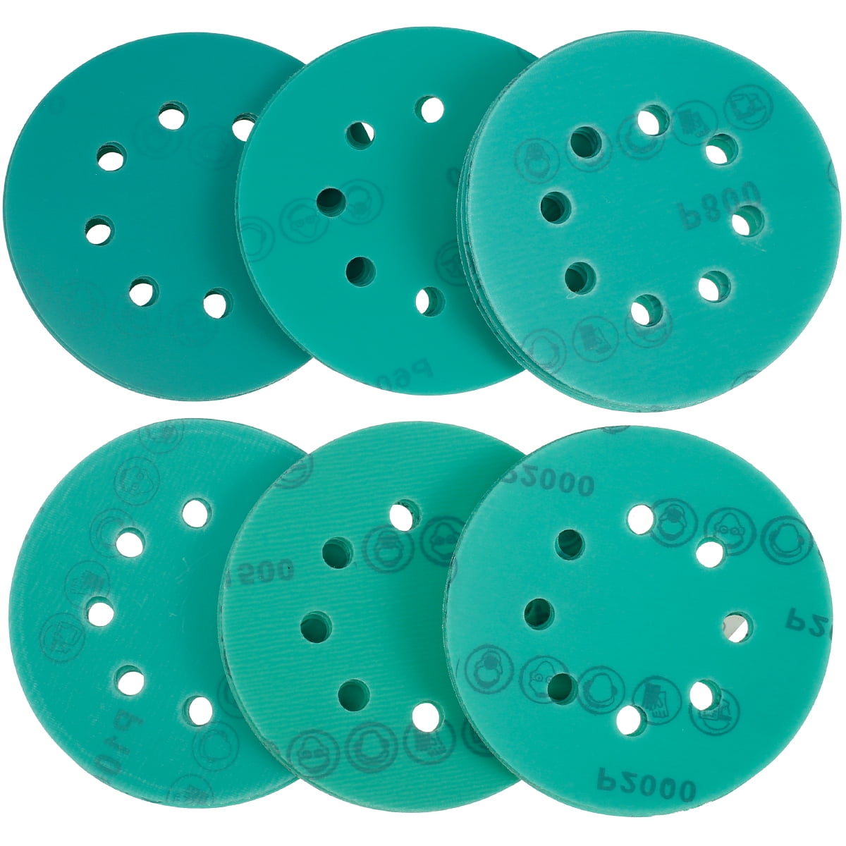 Self-gripping Sanding Discs for Makita DBO180Z Sander 125 mm 8-hole 