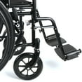 Equate Lightweight Foldable Steel Wheelchair with 18" Seat and Swing