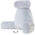thumbnail image 2 of XXL Husband Pillow - Rare Baby Arctic Grey Wolf Backrest, Two-tone Reversible Double Sided Fabulous Faux Fur Reading & Bed Rest Pillow with Arms & Neck Roll, Adjustable Memory Foam - Extremely Comfy, 2 of 5