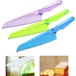 Baking Pastry Tools Disposable Plastic Cake Knife Serrated