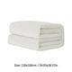 thumbnail image 3 of Manta de franela de color liso | Manta polar de poliéster en color café, gris oscuro y blanco | Funda de terciopelo suave, cálida y acogedora | Ideal para la siesta en el sofá cama | Fácil de, 3 of 7