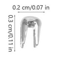 thumbnail image 2 of TABLZONE 1Jgo Accesorios De Rivetes Para Manualidades Con Acabado Plateado En Acero, 2 of 8