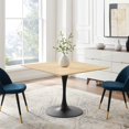 thumbnail image 6 of Modway Lippa 40" Wood Dining Table in Black Natural, 6 of 6