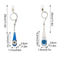 thumbnail image 2 of BE-TOOL Fishing Weights Clip with Wire Fishing accessories for Holding Fishing Line Hooks Sinker Beads Blue (Small), 2 of 8