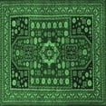 thumbnail image 1 of Ahgly Company Indoor Square Persian Emerald Green Traditional Area Rugs, 4' Square, 1 of 4
