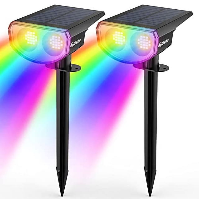 Luces Solares RGBW de 38 LEDs Cambiantes de Color.