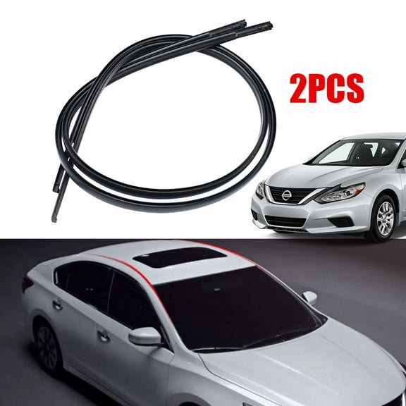2Pcs Rubber Roof Trim Molding Drip Side LH &RH For Nissan Altima Sedan 2013-2018
