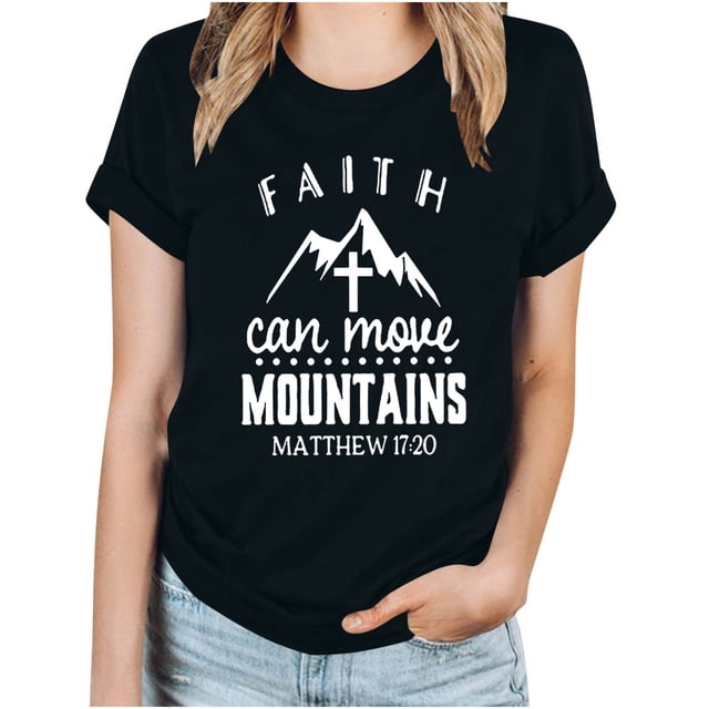 Blouses pour Femmes Hauts Imprimés Manches Courtes Blouse Col Rond T-Shirt Hauts