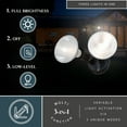 thumbnail image 2 of Black 2 Light Outdoor Security Flood Light with Adjustable Heads - Switch Controlled, 2 of 10