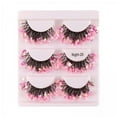 thumbnail image 1 of Pestañas,Pestañas postizas con brillo de lentejuelas luminosas,Maquillaje de escenario Pestañas coloridas,disfraz de mujer pestañas de colores de halloween,pestañas de hadas divertidas con, 1 of 8