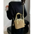 thumbnail image 3 of Kukuzhu Straw Tote Bag Purse for Women Retro Woven Bucket Bag Crossbody Bag Summer Straw Bag Small Hobo Bag Shoulder Bag for Beach, 3 of 7