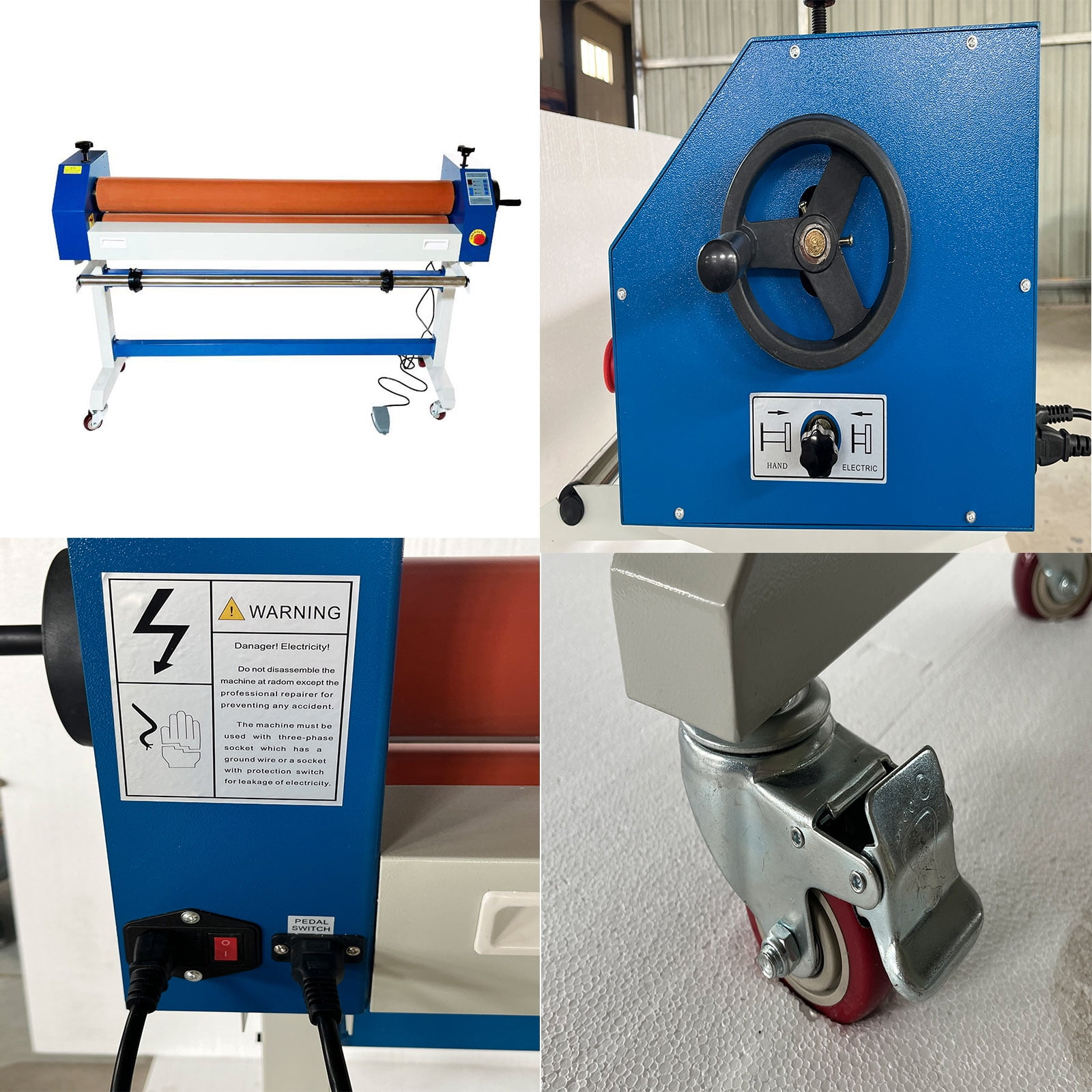 Techtongda 51" Automatic Electric Manual Soft Rubber Roller Large Cold Laminating Laminator Machine