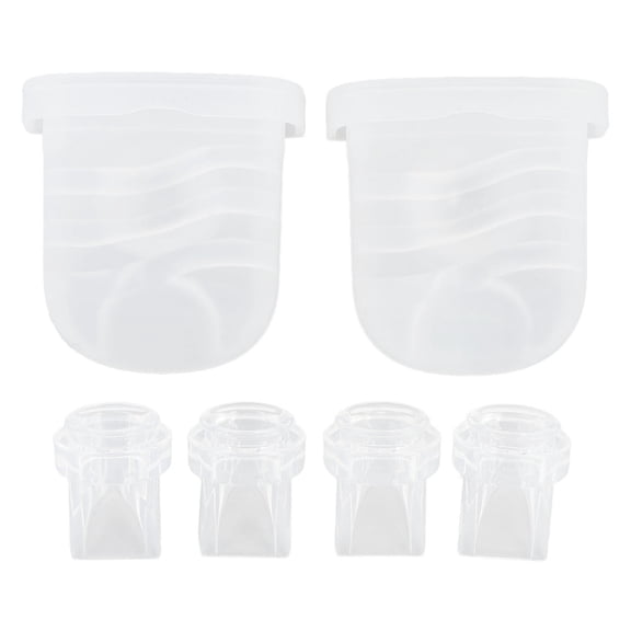 BOKYAN 4‑Piece Duckbill Valves & 2‑Piece Silicone Membranes – Replacement Set for S32 Breastfeeding Pump – Leak‑Proof, High‑Efficiency Extraction