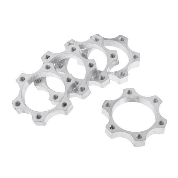 2x 5 Unidades de Hubs Roscados para Bicicletas y Carretera Hecho de Aleación de Aluminio ño Opcional shamjiam Tuerca de bloqueo de cubo de bicicleta