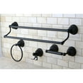 thumbnail image 2 of Kingston Brass Restoration 4-Piece Bathroom Hardware Set, Oil Rubbed Bronze, Wall Mounted, 2 of 5