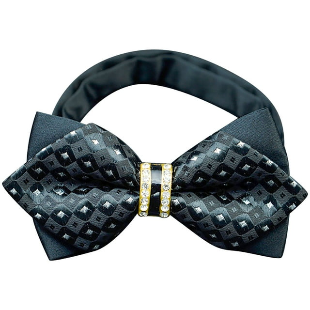 Bangcool Men Bow Tie Creative Rhinestone Fashion Neck Bowtie Formal Bowtie for Wedding