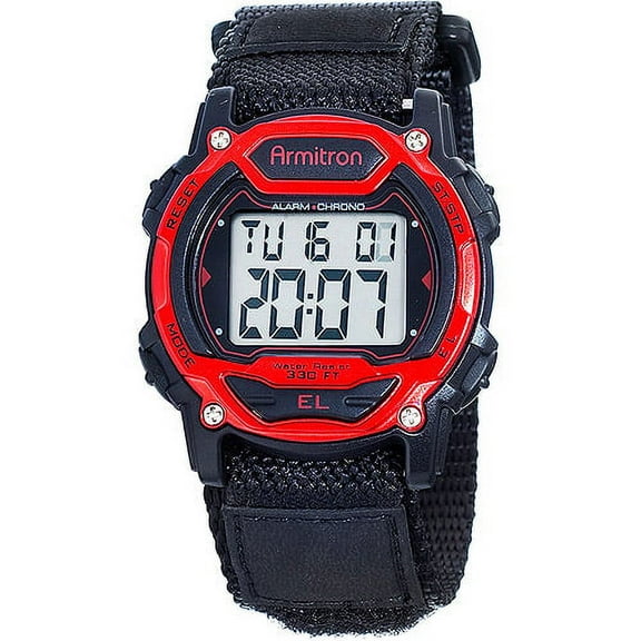 Women's Red Accent Digital Sport Watch