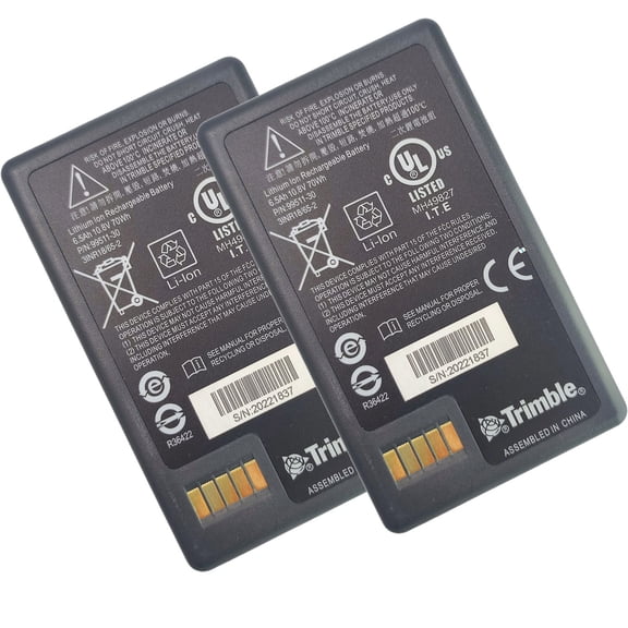 (2-Pcs) 99511-30/79400 6500mAh 10.8V 70Wh Lithium Battery Replacement for Trimble 79400/99511-30 Total Station S3 /S5 /S6 / S7/ S8 (10.8 Volt, 6.5 Ah, Rechargeable)