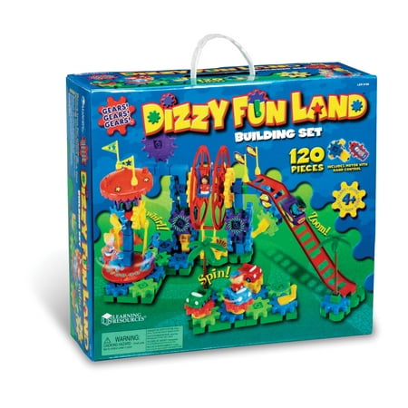 Learning Resources Gears! Gears! Gears! Dizzy Fun Land Motorized Gears Set