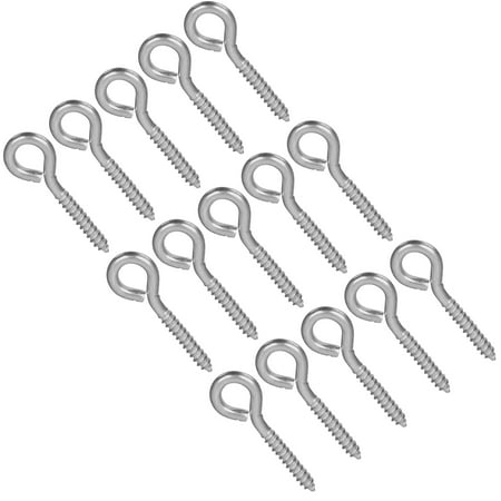 

Wideskall 15 Pieces 3.15 inch Heavy Duty Metal Screw Eye Fasteners Hook
