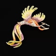 thumbnail image 3 of QQTDFG Womens Charm Rhinestone Phoenix Bird Animal Brooch Pin Gift -Multicolor, 3 of 4