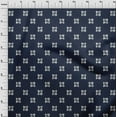 thumbnail image 3 of oneOone Organic Cotton Poplin Twill Fabric Square Kasuri Print Fabric By The Yard 42 Inch Wide, 3 of 4