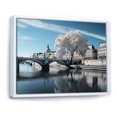 thumbnail image 2 of Designart France Oversized framed wall art decor, France framed wall Art, Seine Serenity France White framed wall art , White Traditional White Framed Wall Art, White Color Frame, 2 of 5