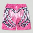 thumbnail image 5 of 2024 Summer Classic Skull Beach Short Pants New Fashion Skeleton Hand Print Men Women Gym Shorts Quick Drying Trunks Ice Shorts, 5 of 6