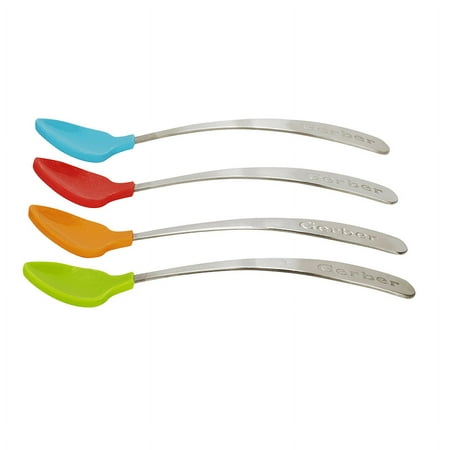 First Essentials by NUK Soft-Bite Infant Spoons, 4 Pack, 4+ Months