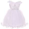 thumbnail image 3 of Baby Girls Infant Virgin Mary Bonnet Cape Baptism Set Christening Dresses White 0 (TR02K0), 3 of 3