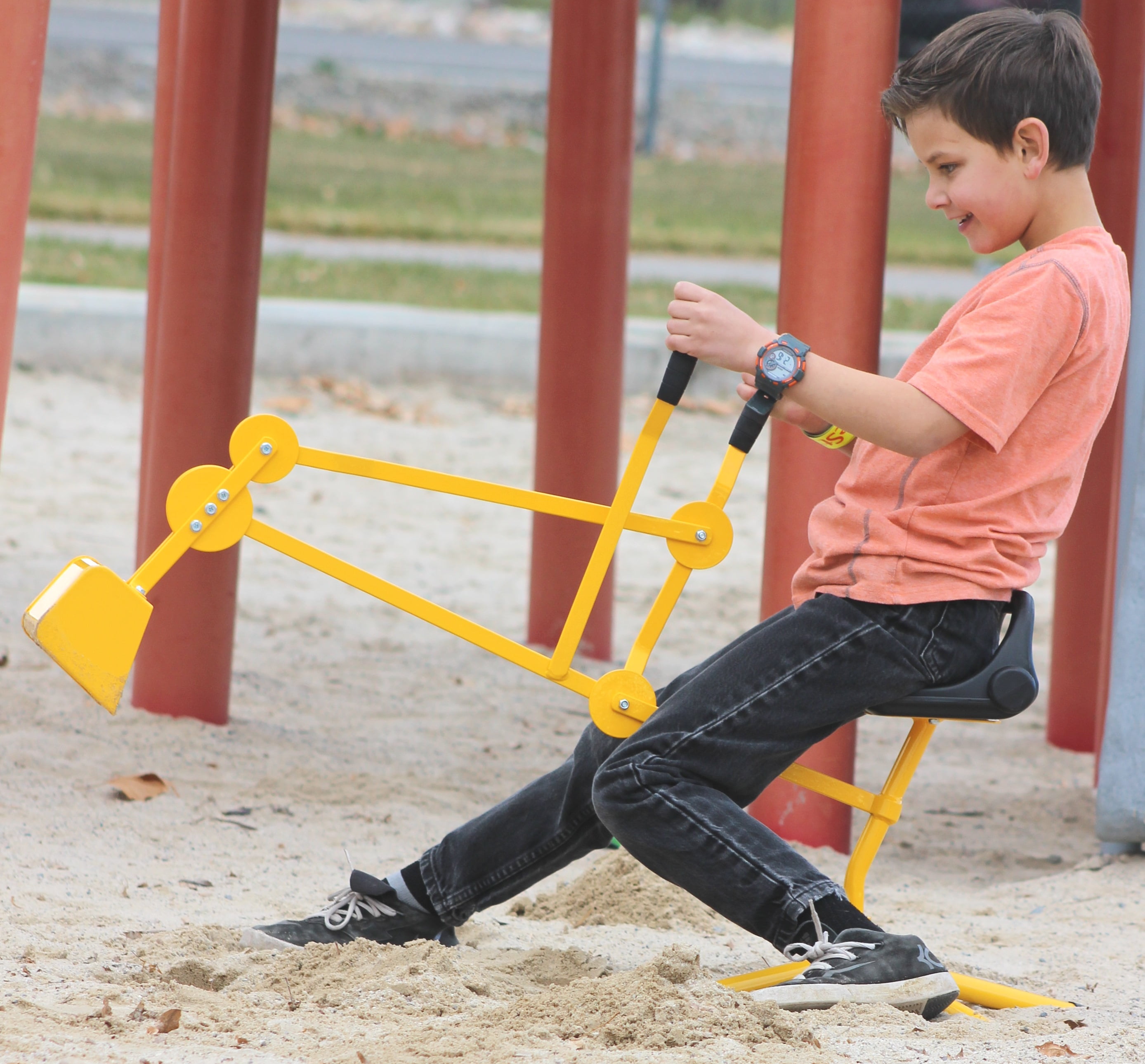 Sand digger cheap toy backhoe