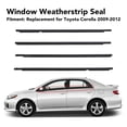 thumbnail image 3 of 7573012300, Noise Reduction Rainproof 4PCS Window Weatherstrip Seal  for  2009 To 2012, 3 of 8