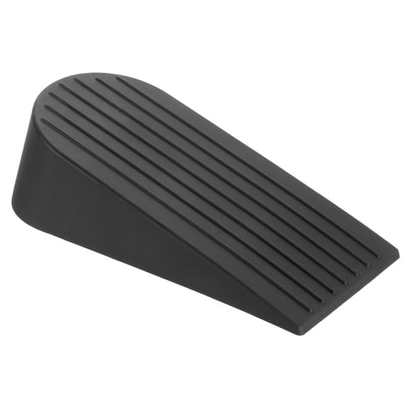Uxcell Door Stopper, 0.83" Non-Scratching Stackable Large Rubber Door Stopper Wedge for Floor Window, Black